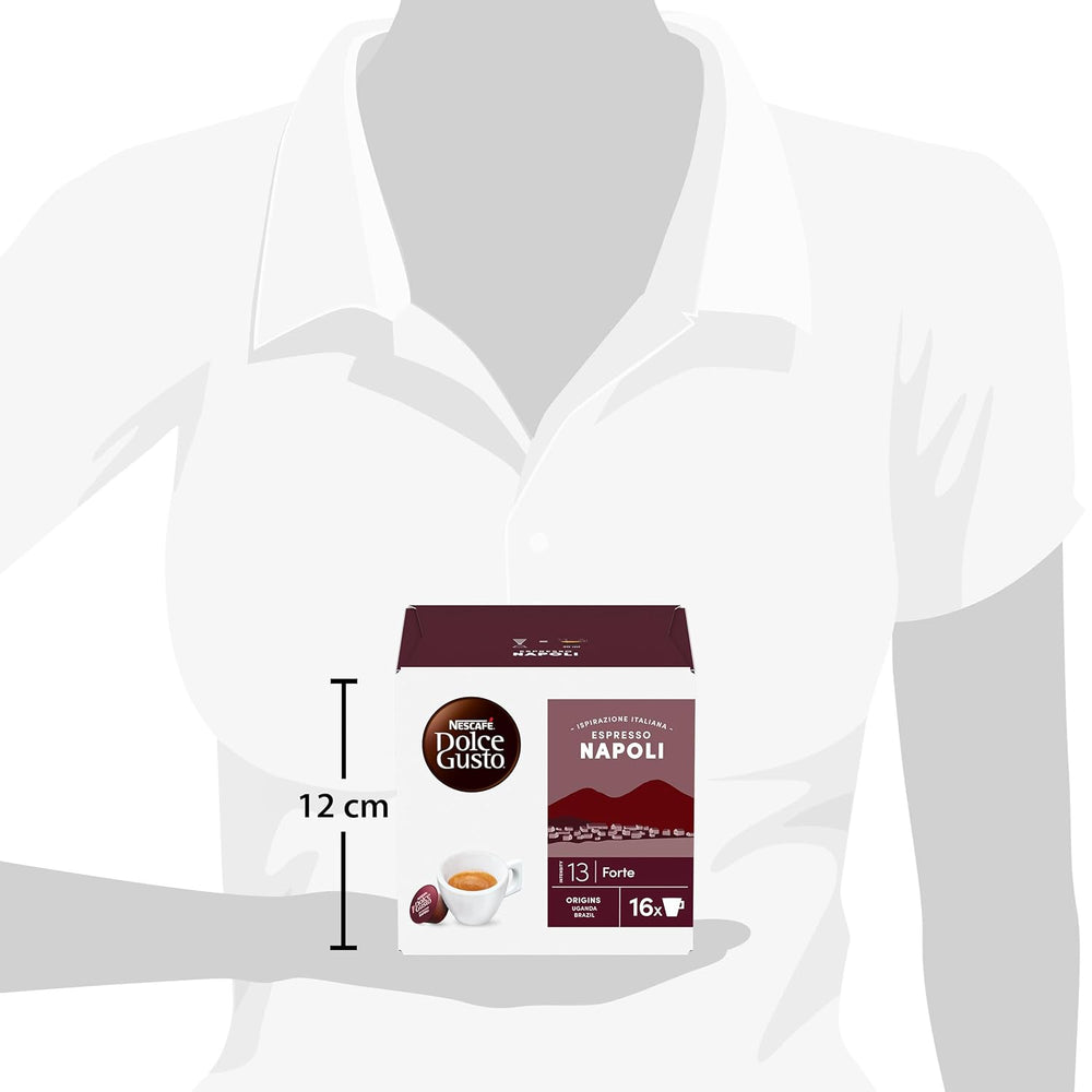 NESCAFÉ DOLCE GUSTO Inspirazione Italiana Espresso Napoli Kaffeekapseln 3er Pack (3 x 16 Kapseln)
