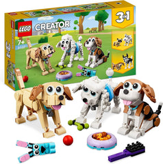 LEGO 31137 Creator 3-in-1-Set mit niedlichen Hunden mit Tierfiguren Dackel, Mops, Pudel und mehr, Spielzeug für Kinder ab 7 Jahren, Geschenk für Hundeliebhaber. Bausätze. Besuchen Sie den LEGO-Store. Standardtitel