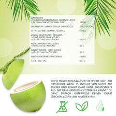 Kokoswasser, rein, Sportgetränk, Durstlöscher, 12 x 330 ml alkoholfreie Getränke Naty Shop