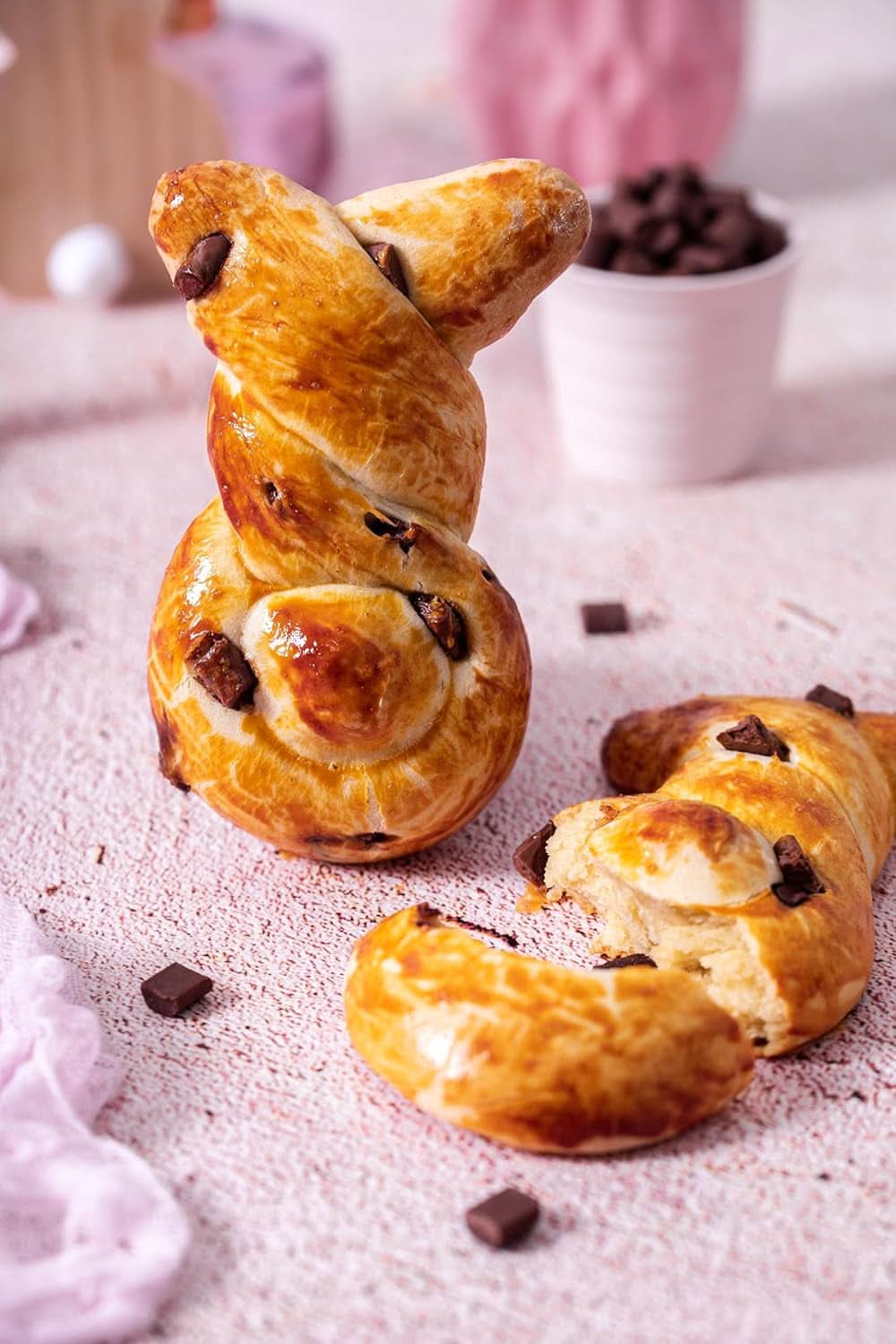 RUF, XXL dunkle Schokoladentropfen zum Backen, vegan, glutenfrei, 100 Gramm Glasuren und Dekor Naty Shop