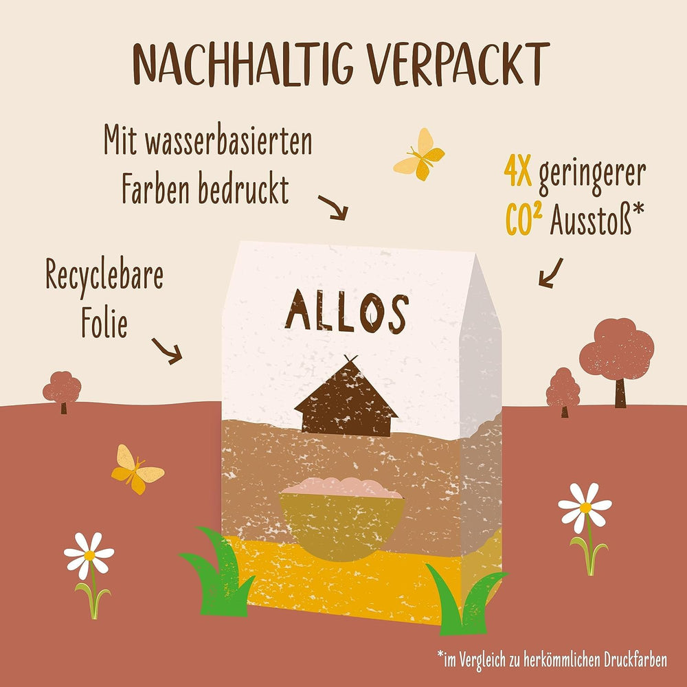 Premium-Knuspermüsli mit Walnüssen und Amaranth Allos | Bio-Müsli | Müsli mit Nüssen | Haferflocken | Müsli zum Frühstück | Vegan | 6er-Pack (6 x 400 g)