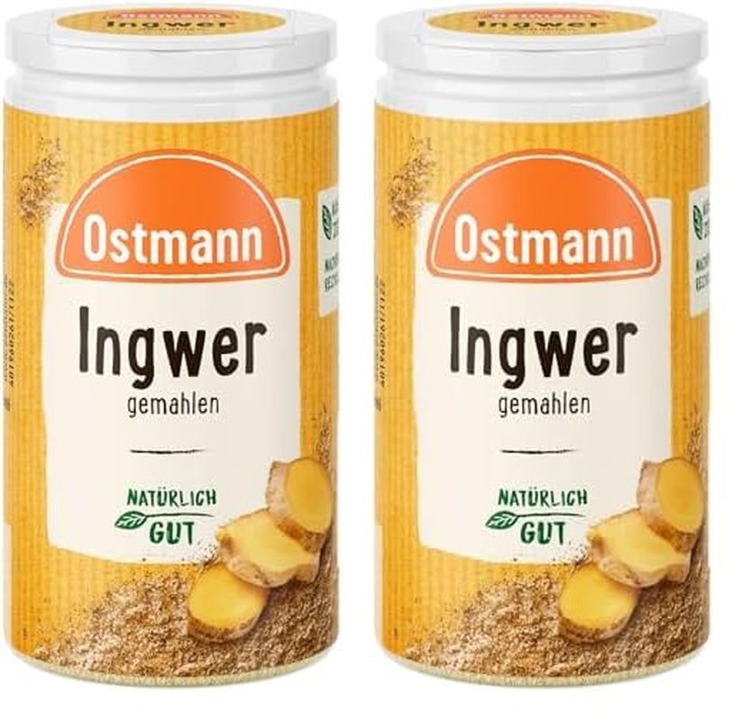 Ostmann Gewürze - Ingwer gemahlen | Nachfüllbare & recycelbare Verpackung | 30 g in der Streudose