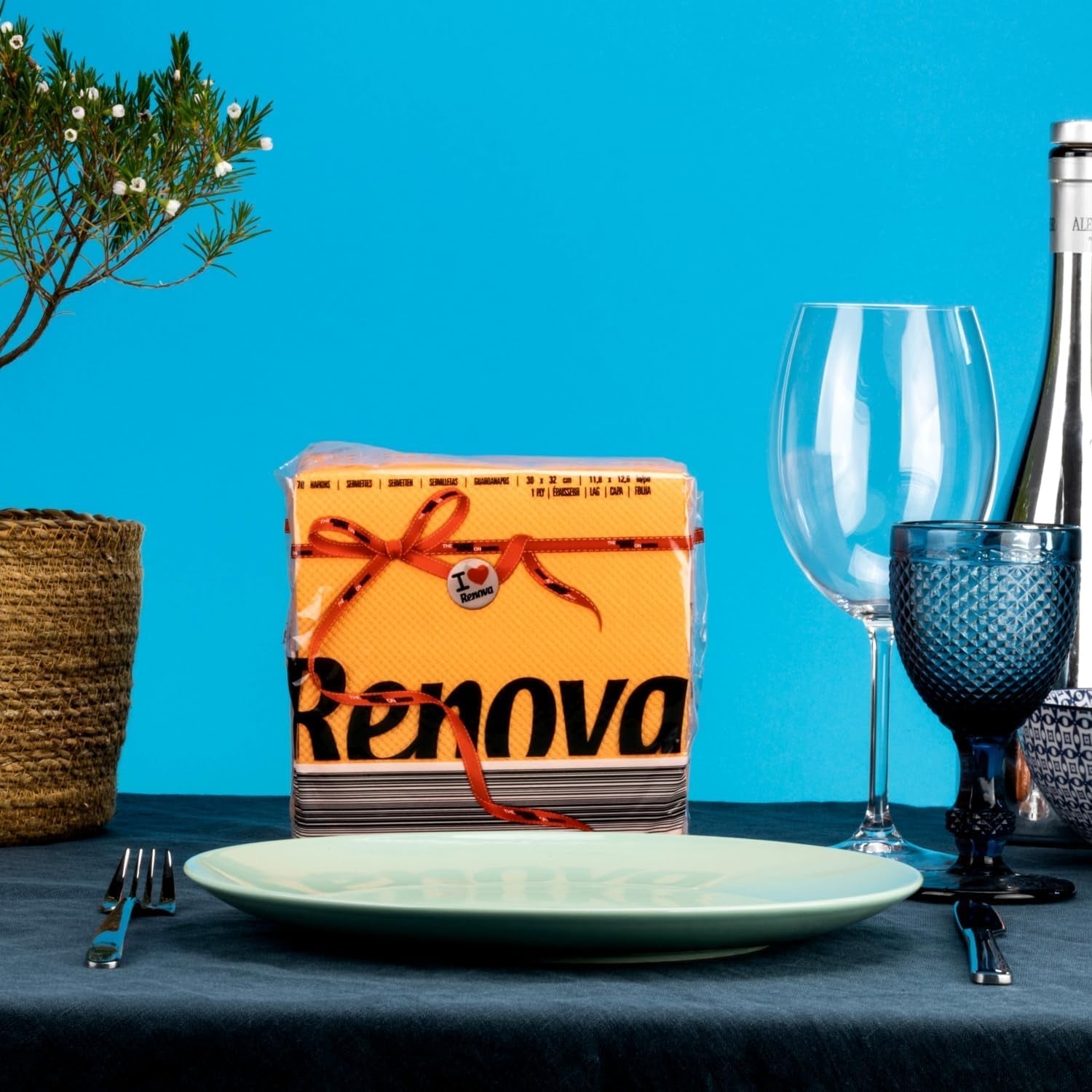 Șervețele de hârtie Renova, Red Label Orange - 70 de șervețele