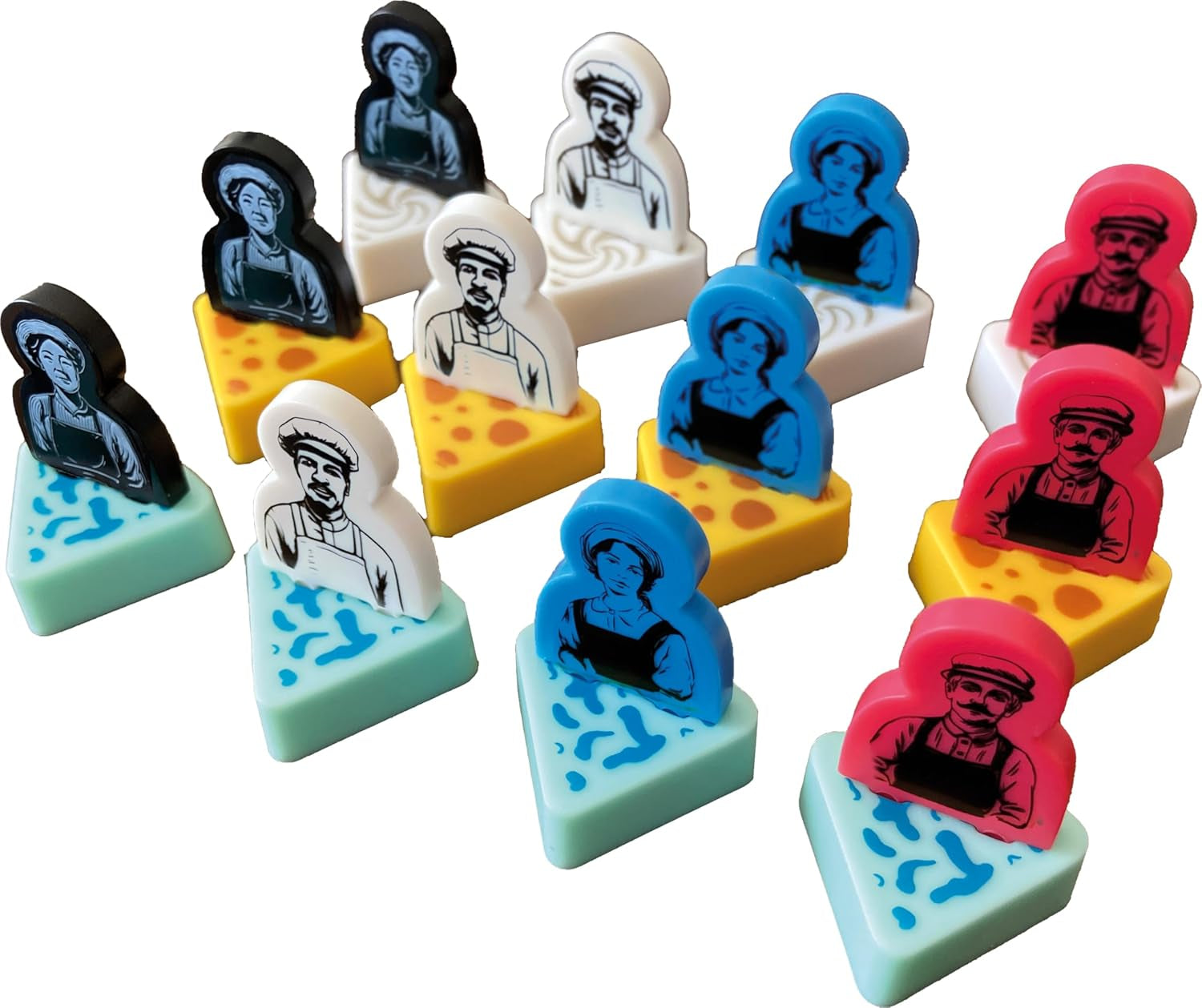 Asmodee – Cheese – Road to Infamy – Strategie-Brettspiel – Worker Placement – ​​Master Cheese – ab 14 Jahren – 1 bis 4 Spieler – 40 Minuten – französische Version