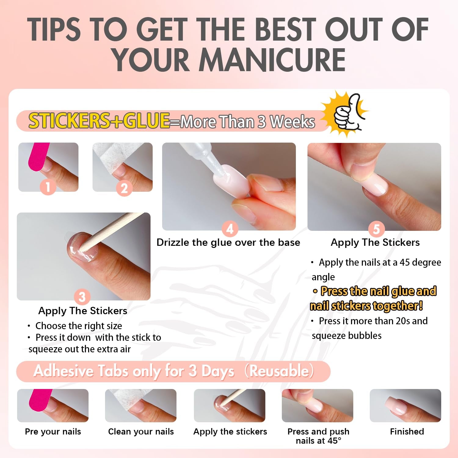 Unghii lungi cu vârf franțuzesc, aurii, cu sclipici, de lipit pe unghii lungi și pătrate, set unghii false cu vârf franțuzesc strălucitor, unghii artificiale pătrate pentru femei, 24 de bucăți