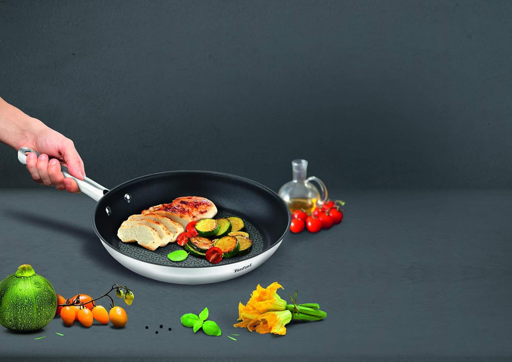 TEFAL DUETTO Pfannenset 3-teilig 20/24/28 cm, Induktion Töpfe und Pfannen Naty Shop