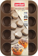 Zenker, Muffinform Durchmesser Ø 7 cm, MOJAVE GOLD Formen und Backbleche Naty Shop