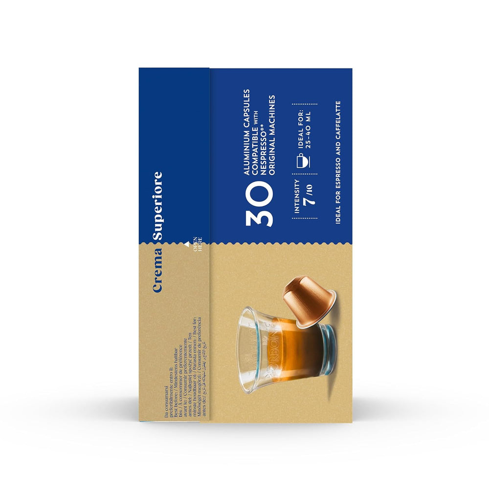 Caffè Borbone Crema Superiore - 90 Kaffeekapseln - reichhaltig und cremig - Kompatibel mit Nespresso®* Haushalts-Espressomaschinen