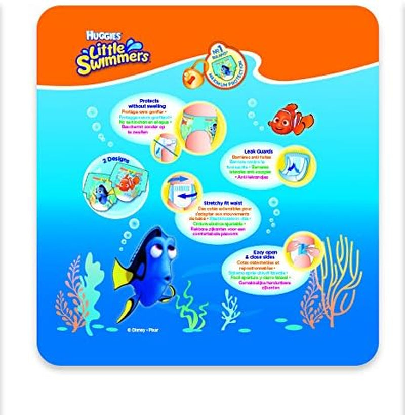 Huggies Little Swimmers Schwimmwindeln Größe 5/6 (12–18 kg), 1 Packung mit 19 Stück