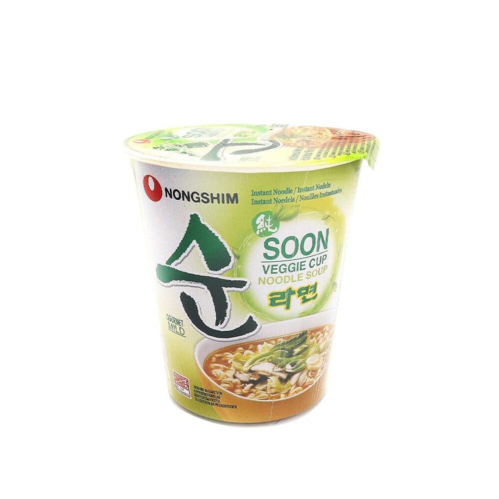 Nong Shim - Instant Cup Nudeln Soup Soon Veggie - Multipack (12 X 67 GR)