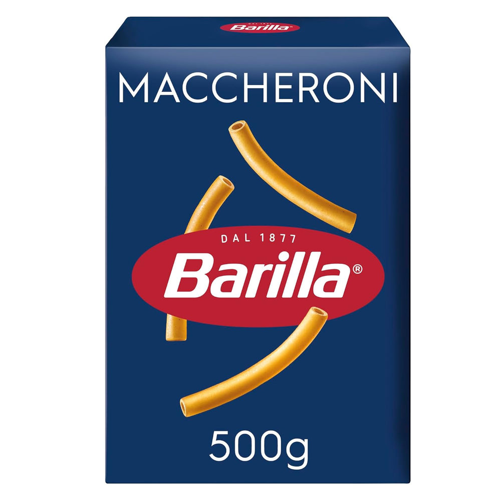 Pasta Barilla Classic Maccheroni Nr. 44 aus hochwertigem Hartweizen, immer al dente, 500g