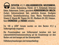 Nestlé Lion Cereal, Cornflakes mit Schokoladen-Karamell-Geschmack, 41 % lebenswichtige Vollkornprodukte, Vitamine und Mineralien, knusprige Flocken, Maxi-Vorteilspackung, 4er-Pack (4 x 675 g)
