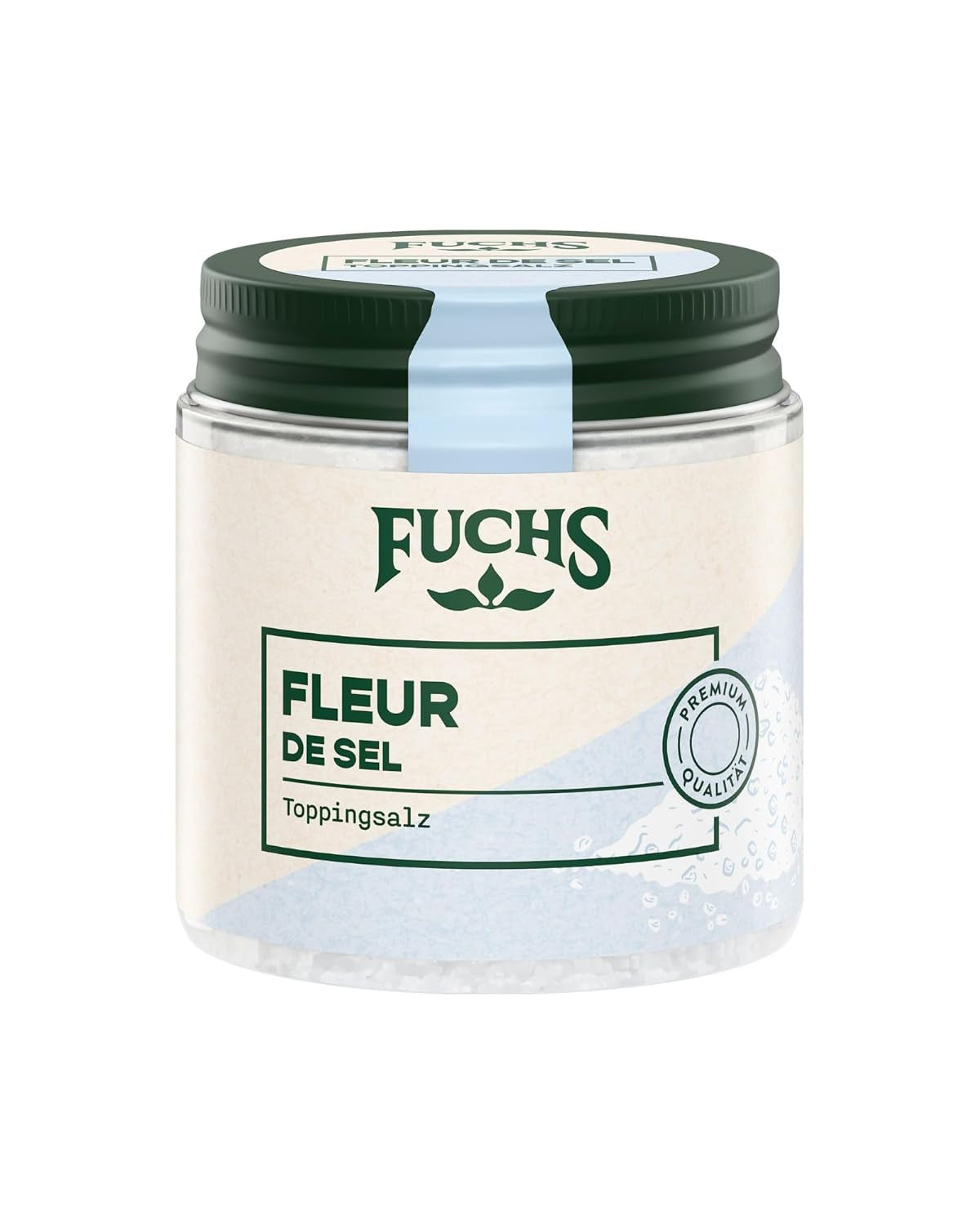 Fuchs Gewürze - Fleur de Sel | Edles Topping-Salz für Spargel, Meeresfrüchte und Fisch | Meersalz in Premiumqualität 100 g im wiederverschließbaren Gewürzglas