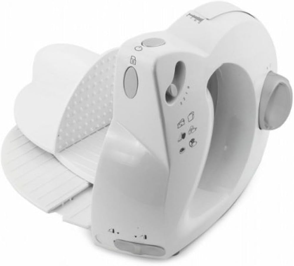 EKM017W Elektrischer Allesschneider aus Edelstahl, 150 W Aktenvernichter und Schneidemaschinen Naty Shop