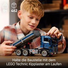 LEGO Technic Kipplaster Spielzeug mit Lenkung und beweglicher Kippmulde - blaues Baufahrzeug - Geschenkide zum Geburtstag oder für die Holiday - Bauset für Jungen und Mädchen ab 9 Jahren 42203
