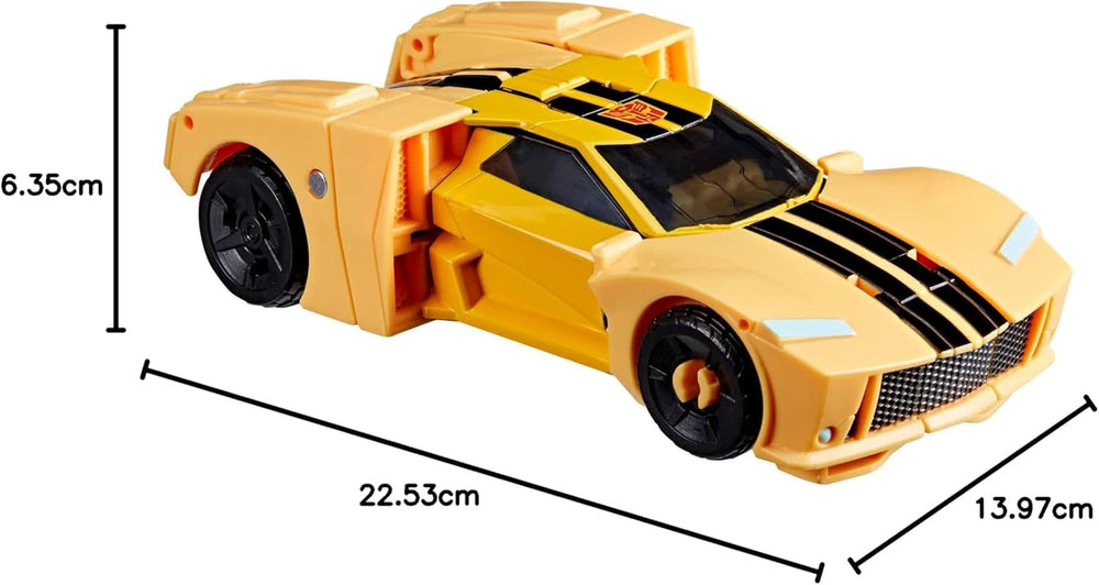 Jucărie Transformers Earthspark Deluxe Class Bumblebee, figurină de acțiune înaltă de 12,5 cm, jucărie robot pentru copii cu vârsta peste 6 ani Action figures Naty Shop