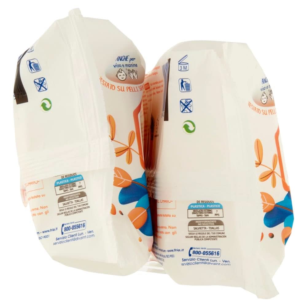 Feuchttücher, 2er-Pack (2 x 72 Tücher) Baby-Feuchttücher Naty Shop