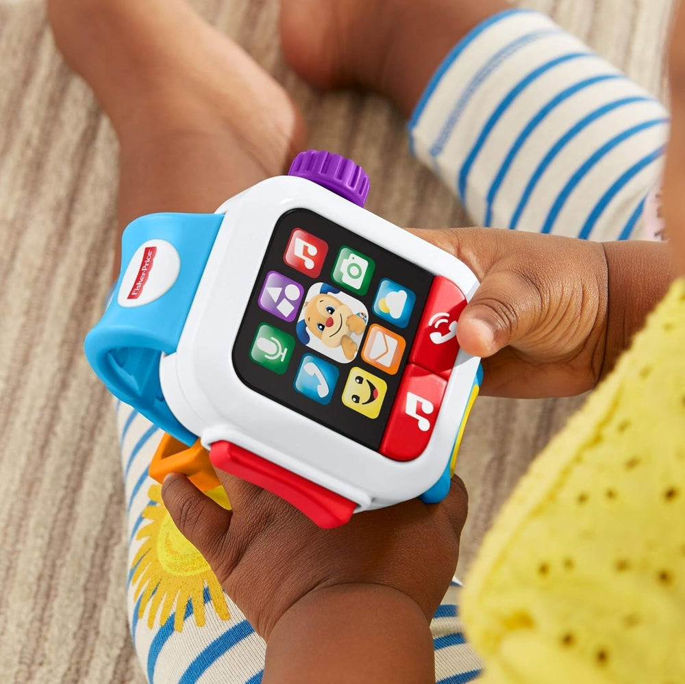 Fisher Price GJW10 GNK88 - Learning Fun Smart Watch, jucărie muzicală pentru bebeluși cu vârsta de peste 6 luni Jucarii Bebe Naty Shop