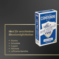 RISO CARNAROLI | Reisrisotto | 500 g aus Italien | Risottos und Suppen | RISERA CAMPANINI