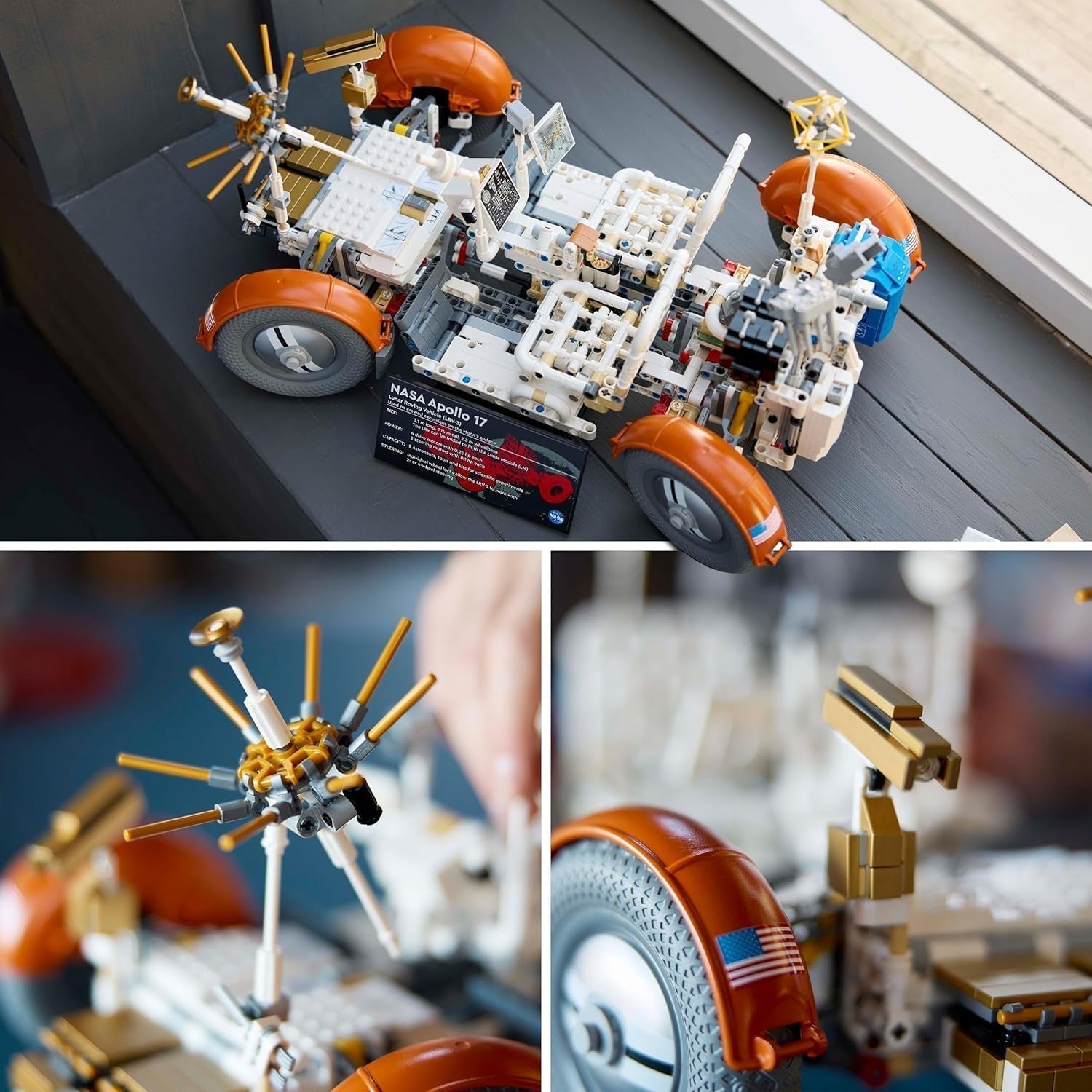 LEGO Technic NASA Apollo Lunar Roving Vehicle (LRV), Mondrover-Modell für Erwachsene, Weltraum-Sammelobjekt für Wissenschaftsbegeisterte, Bauspielzeug, Raumfahrzeugmodell 42182 Bausätze Besuchen Sie den LEGO-Store