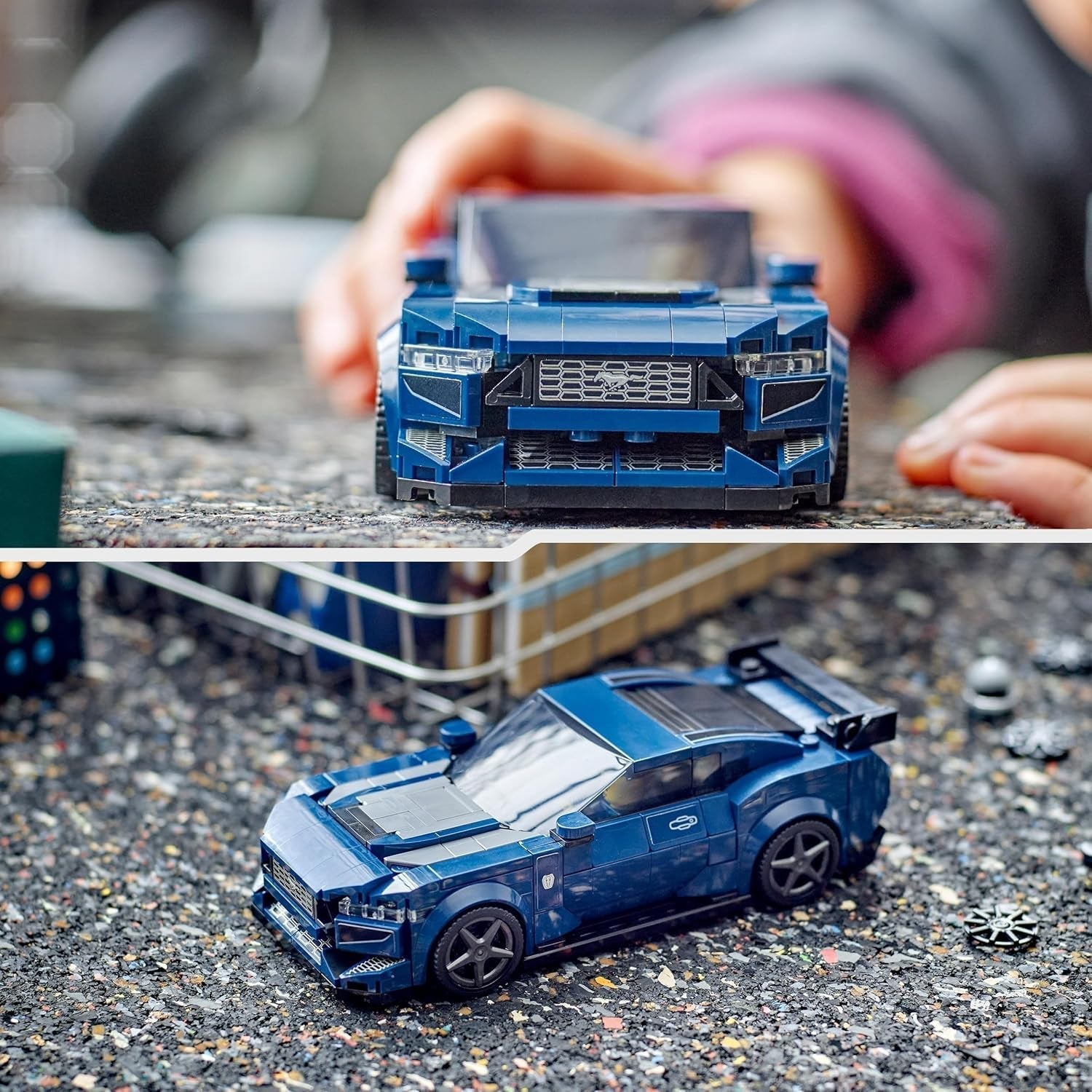 LEGO Speed Champions Ford Mustang Dark Horse Sportwagen Minifiguren, Autospielzeug für Kinder zum Bauen, Spielen und Ausstellen, Geschenk für Jungen, Mädchen und Autofans ab 9 Jahren. 76920 Bausets. Besuchen Sie den LEGO-Store