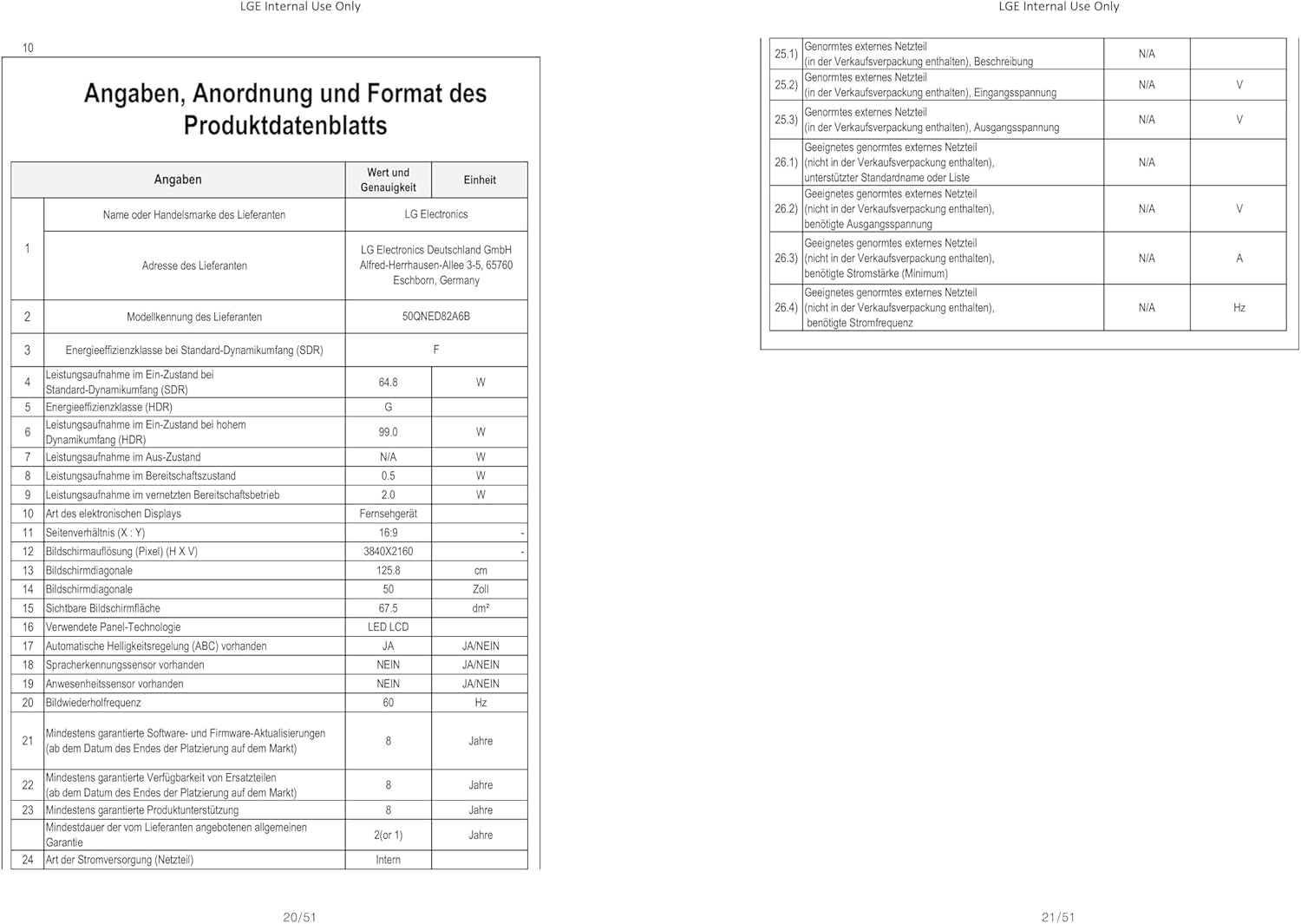 Televizor LG 50QNED82A6B, 50 inch (127 cm), 4K, QNED AI (procesor α7 Gen8 4K AI, webOS 25, 60Hz) [Anul modelului 2025]
