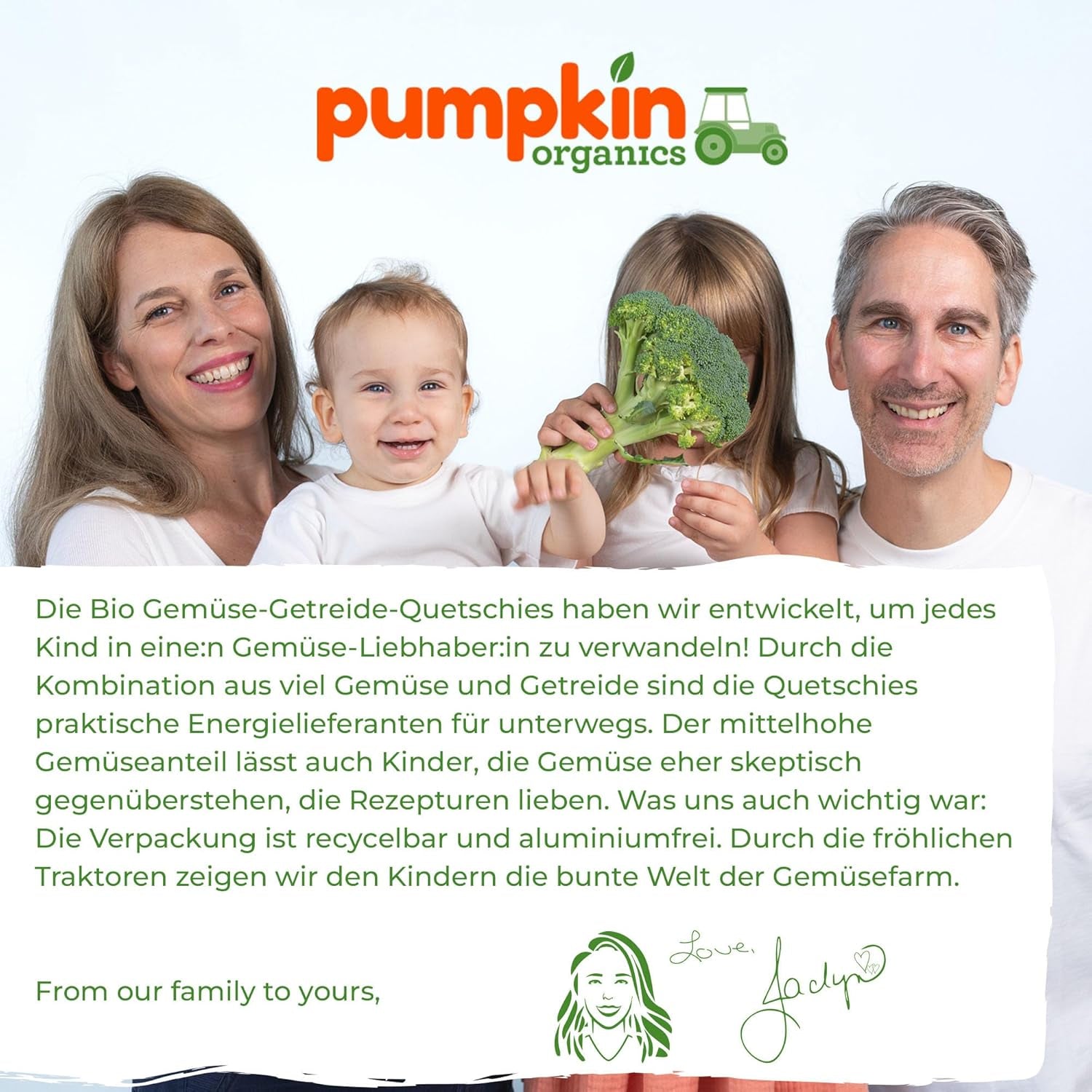 Pumpkin Organics Beutel mit Bio-Gemüse und Getreide, 8er-Pack: Birne, Erdbeeren, Süßkartoffeln, Rote Bete, Banane, Hafer – Ohne Zuckerzusatz¹ – Ab 6 Monaten – als Snack oder Ergänzungsnahrung in der Packung (8 x 100 g)