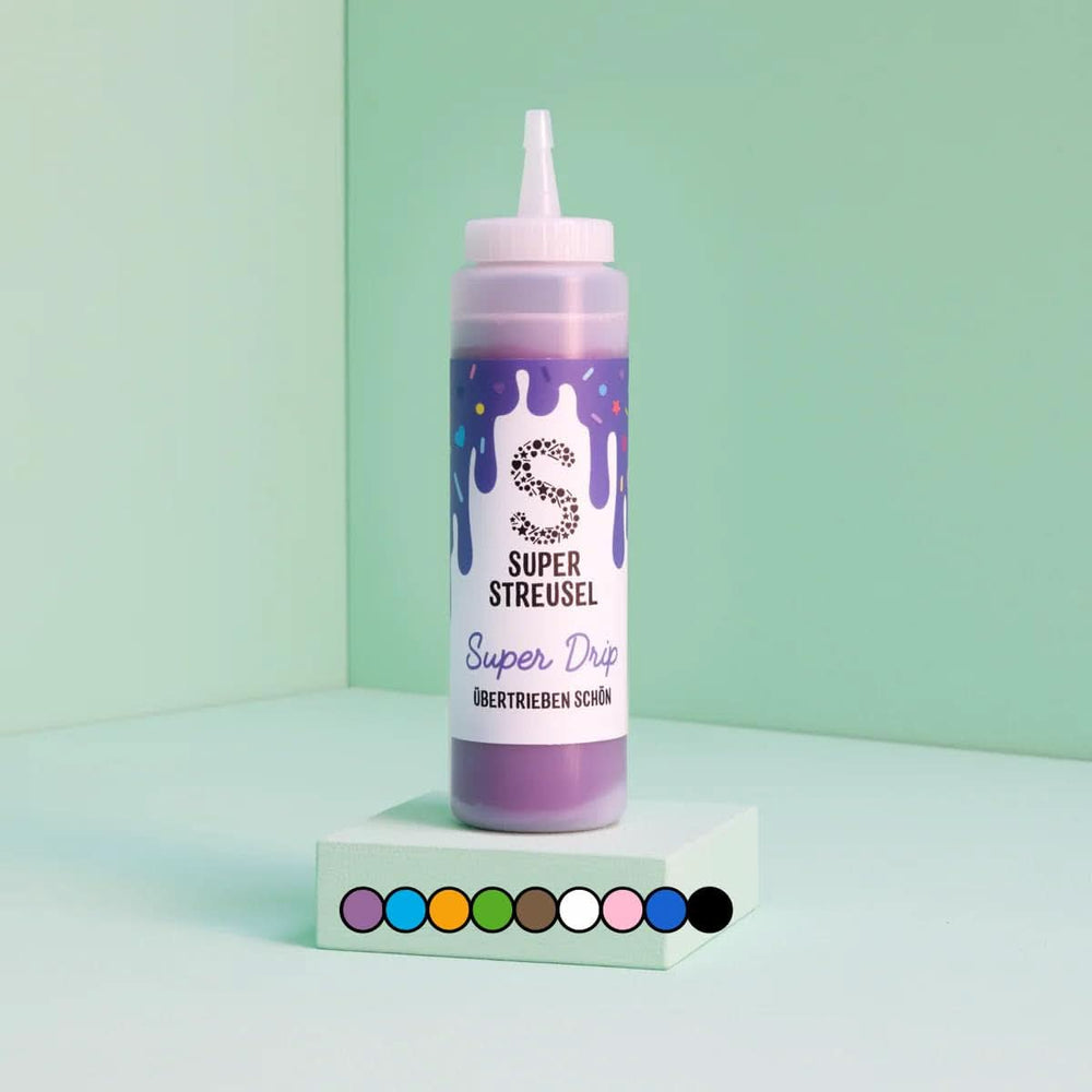 Super Drip Black Cake Glaze Cake Melts Chocolate 300 grame Glazuri si Decor Naty Shop Mov