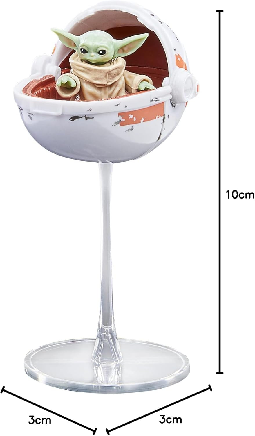 Star Wars Hasbro Black Series Grogu, The Mandalorian Zu Figure, Geeignet für 15 cm große Actionfiguren zum Sammeln, Für Kinder ab 4 Jahren, Multi, F4357 Actionfiguren Naty Shop