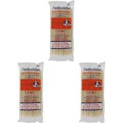 Reisnudeln – Thailändische, 10 mm breite Reisnudeln, aus Reismehl, gerade – 1 x 400 g (3er-Pack)