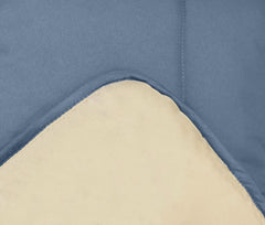 Poyet Motte Calgary Quilt, Polyester, Öl/Mastix, Polyester, Pétrole/Mastix, 260 x 240 x 1 cm Steppdecken und Steppdecken Naty Shop