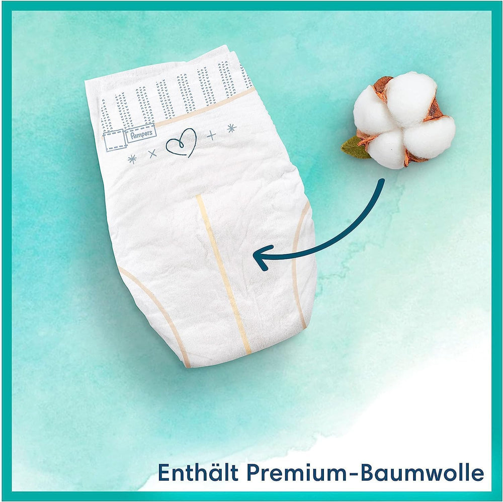 Harmonie Babywindelset Größe 2 (4–8 kg, 240 Teile), Monatsbox und Harmonie Aqua Baby Feuchttücher Box 720 Tücher (15 x 48), Baby Essentials