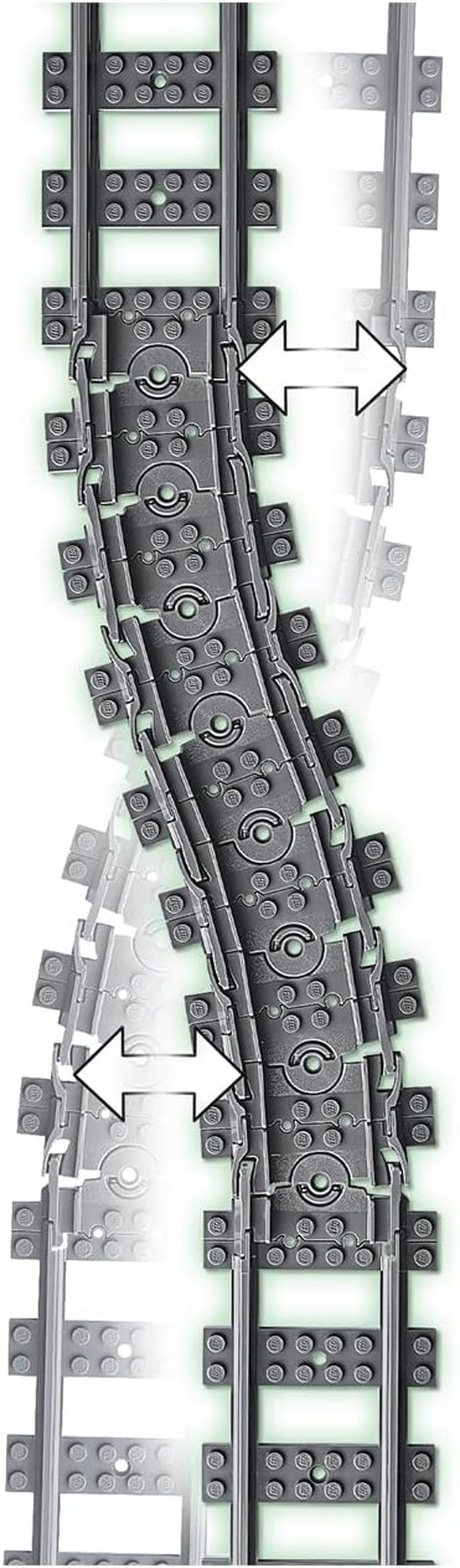 LEGO 60205 City Tracks, 20-teiliges Erweiterungsset für Kinder, Jungen und Mädchen, Spielzeugset, Bausets