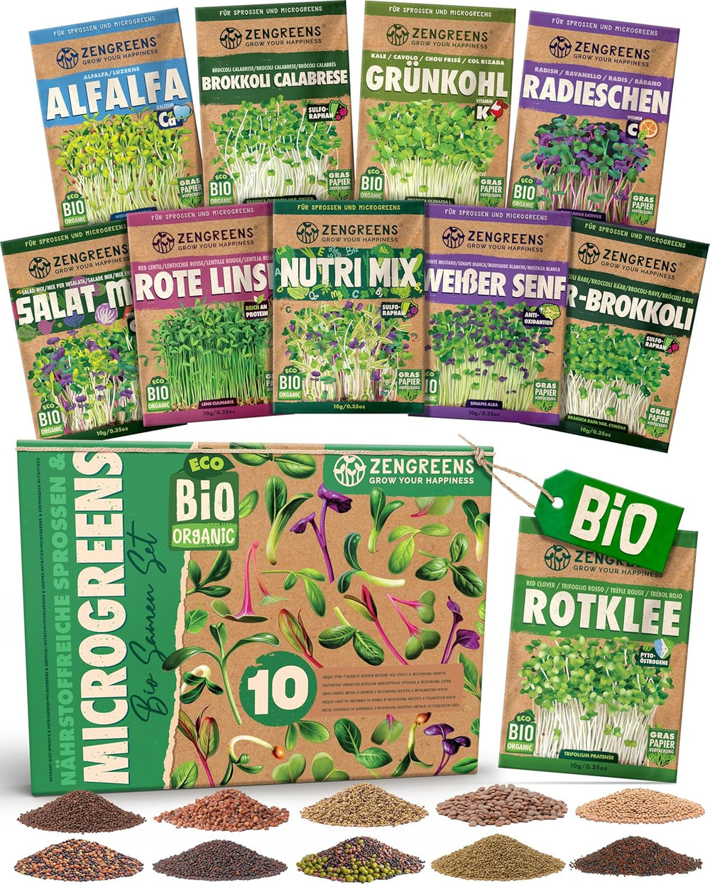 Bio Wintergemüsesamen Im 20Er Set - 20 Winter Gemüse Samen Für Den Einfachen Anbau Im Garten, Balkon Oder Hochbeet - Pflanzensamen - Saatgut