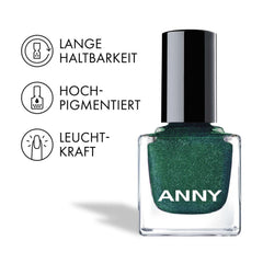 ANNY Nagellack – Hochwertiger, langanhaltender Glanz, splitterfester und schnell trocknender farbiger Nagellack, Farbe: Save The Date – 15 ml
