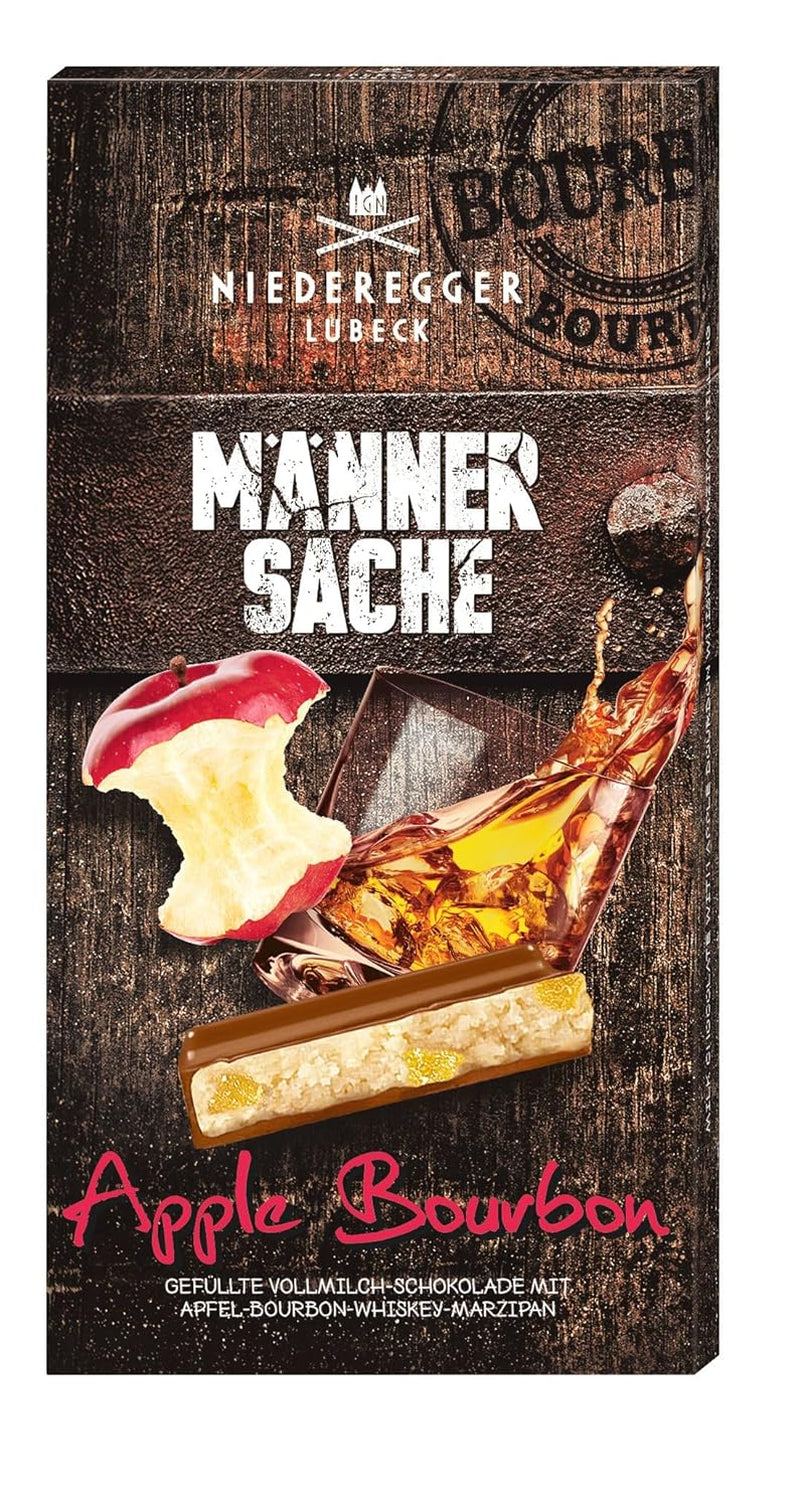 Niederegger Men's Stuff Apfel-Bourbon-Marzipan-Riegel, 110g