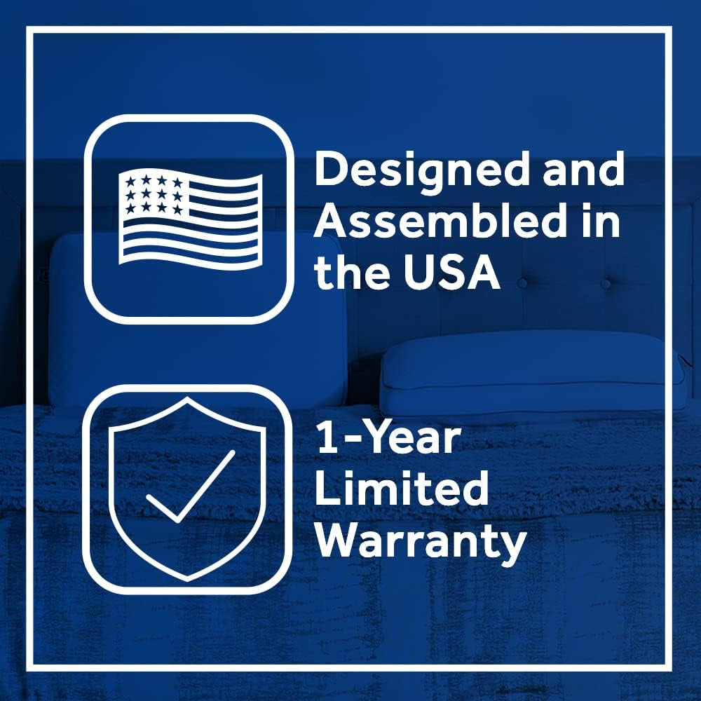 Pernă Sealy Essentials din spumă cu memorie, standard, albă, 2 bucăți Perne standard Naty Shop