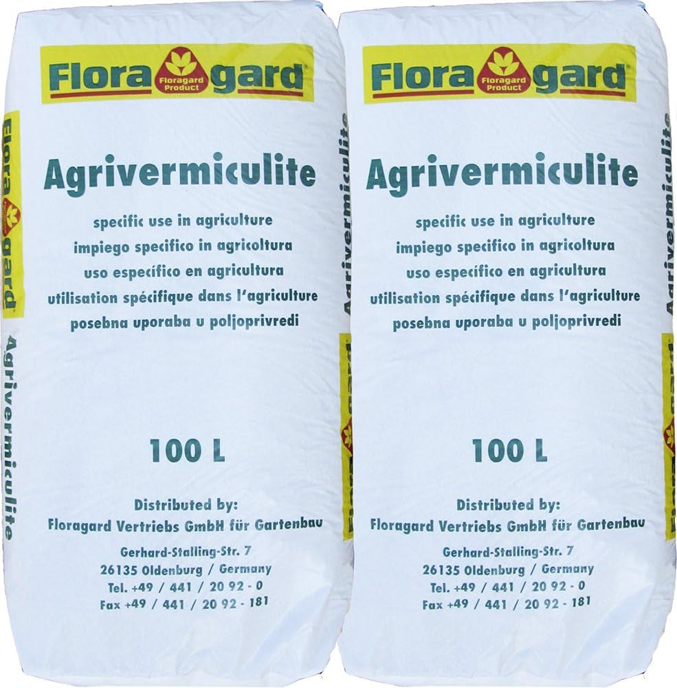 Floragard Perlite Perligran 200 L (2×100 L, 2–6 mm) – mineralischer Bodenverbesserer & Drainagezusatz für Garten, Anzucht, Zimmerpflanzen & Hydrokultur – sorgt für lockere Struktur & gute Belüftung