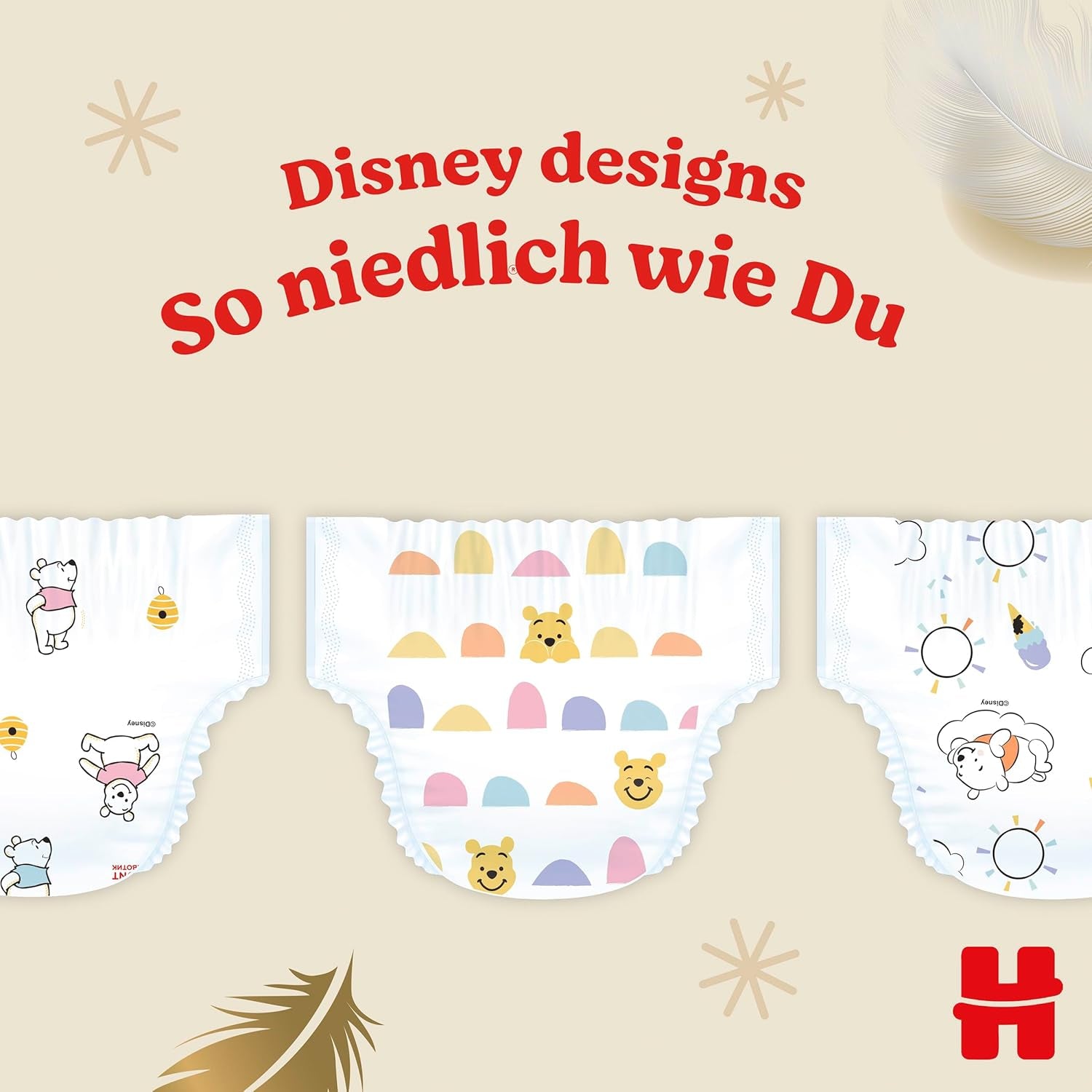 Huggies Extra Care Disney Babywindeln, Größe 4, 120 Windeln (2x60), Monatsbox