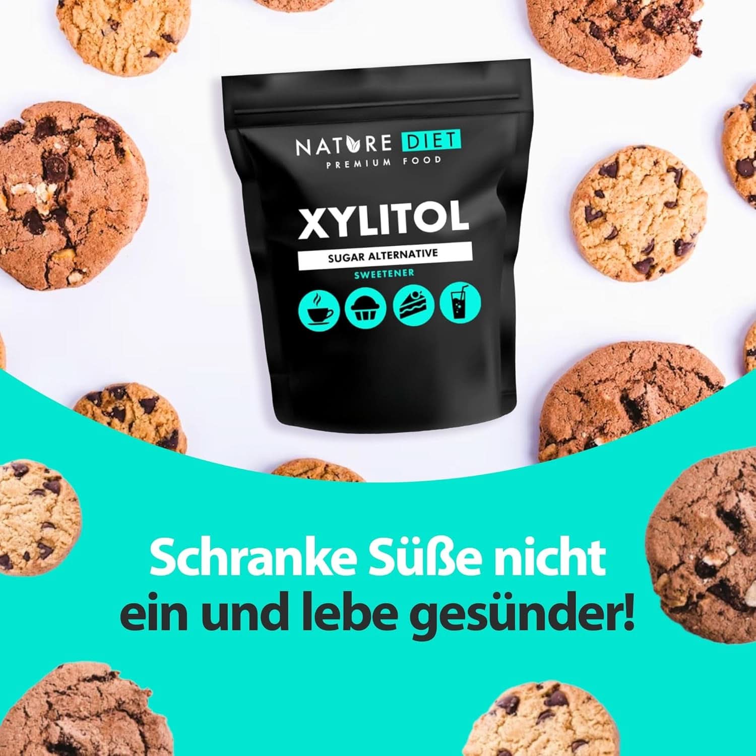 Nature Diet Xylitol, 1 kg Süßstoffe Naty Shop