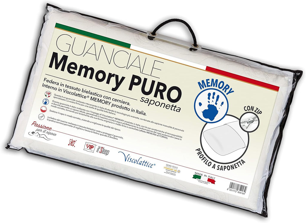 V.I.P. Very Important Pillow Pernă de memorie, albă, 50 X 80 Perne standard Naty Shop Titlu implicit