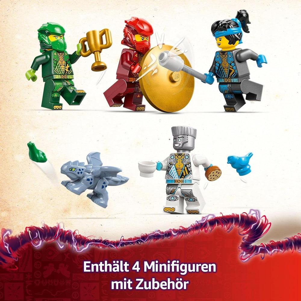 LEGO NINJAGO Spinjitzu Ninja Tempel – Spielset mit 4 Minifiguren und 1 Drachenfigur – Bauset – Weihnachts- oder Geburtstagsgeschenk für Jungen und Mädchen ab 4 Jahren 71831 Bausets Besuchen Sie den LEGO-Store
