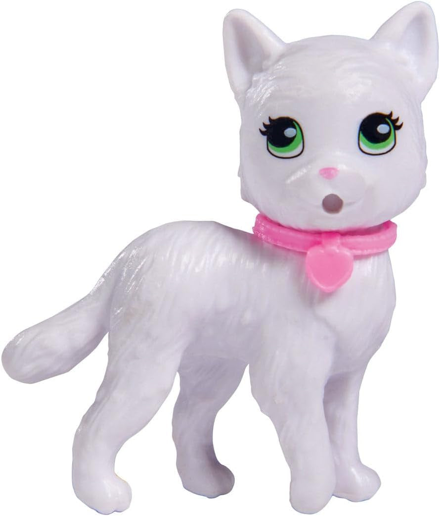 Simba 105733489 - Steffi Love Kitty Love, Puppe in einem modischen Outfit mit süßer Katze mit Essen um den Mund, mit viel Zubehör