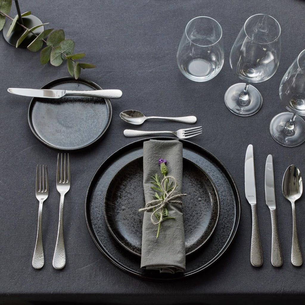 Amefa Sierra tacâmuri a stabilit 6 persoane | 24-părți Oțel inoxidabil 18/10 Bucatarie Naty Shop