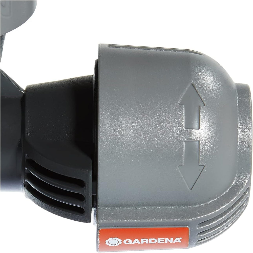 Sistem de irigații Gardena, piesă în L: Conector pentru schimbarea direcției conductei de alimentare, 25 mm, tehnologie de conectare Quick&Easy, compatibil cu conductele de alimentare Gardena de 25 mm, asamblare fără unelte (2773-20)