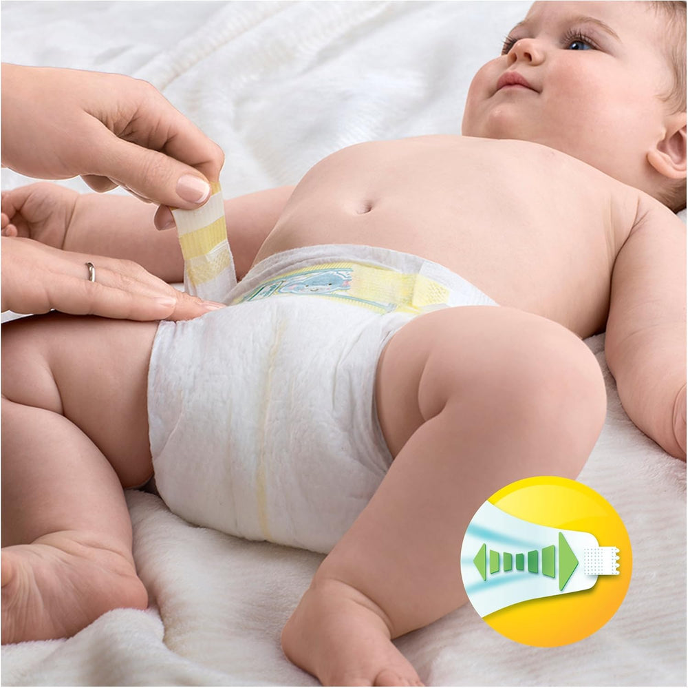 Pampers Premium Protection Windeln für Neugeborene, Jumbo-Packung, Größe 1, 72 Stück