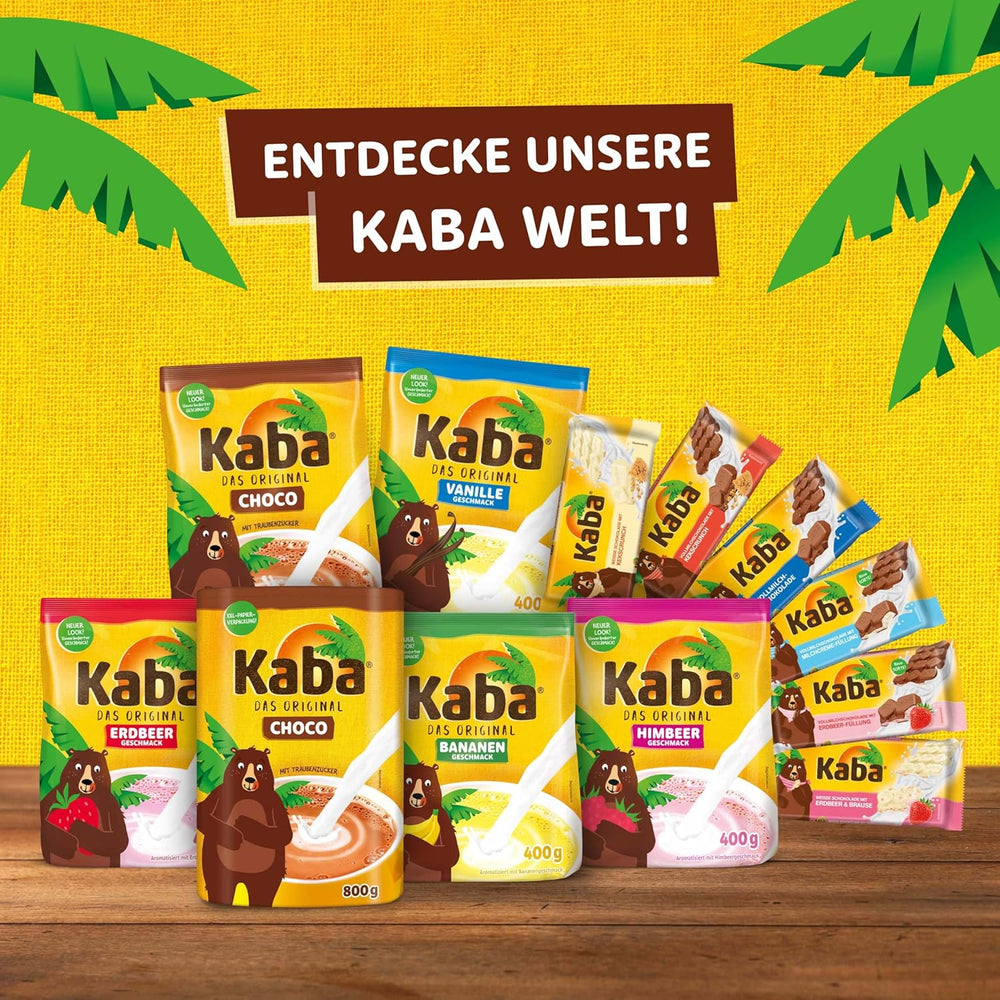 Kaba Vollmilch- und Milchcreme-Schokoriegel mit Schokoladenfüllung, 90 g Riegel, schmelzende Schokolade mit leichter Milchcreme und Kaba Original-Geschmack (2er-Pack)