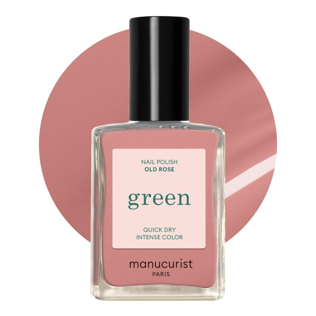 Manucurist Green – Rosy Beige Shell Beige Nagellack – Schnell trocknender Nagellack – DIY-Nägel – Vegan 12-Free – Pflanzenbasiert – Nagellack – Hergestellt in Frankreich