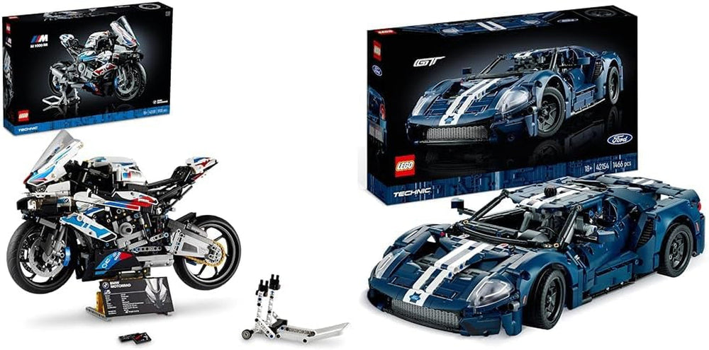 LEGO Technic BMW M 1000 RR Motorradmodell Modellbausatz-Set für Erwachsene als Bastelgeschenk für Männer und Frauen Heim- oder Bürodekoration 42130 Bausätze Besuchen Sie den LEGO-Store Bundle mit Tie-Bomb-Modellbausatz