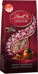 Lindt Chocolate LINDOR Doppelte Schokoladenkugeln, Aktion | Beutel mit 137 g doppelten Pralinen von Naty Shop